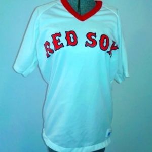 Vintage RAWLINGS BOSTON RED SOX Jersey Sz Adult L Large made in USA MLB Baseball